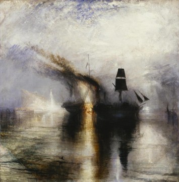  Tormenta Arte - Tormenta de nieve Paz Entierro en el mar 1842 Romántico Turner